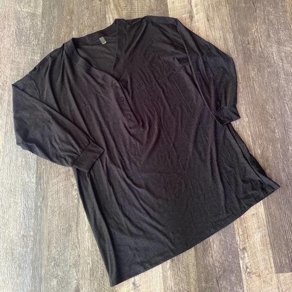 Beyond Yoga Featherweight Oversized Henley Sleep Shirt - Picture 5 of 7